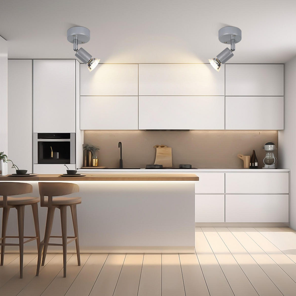 DECKENLEUCHTE Lenz 14/10/7cm - Silberfarben, Metall (14/10/7cm) - Nettlife