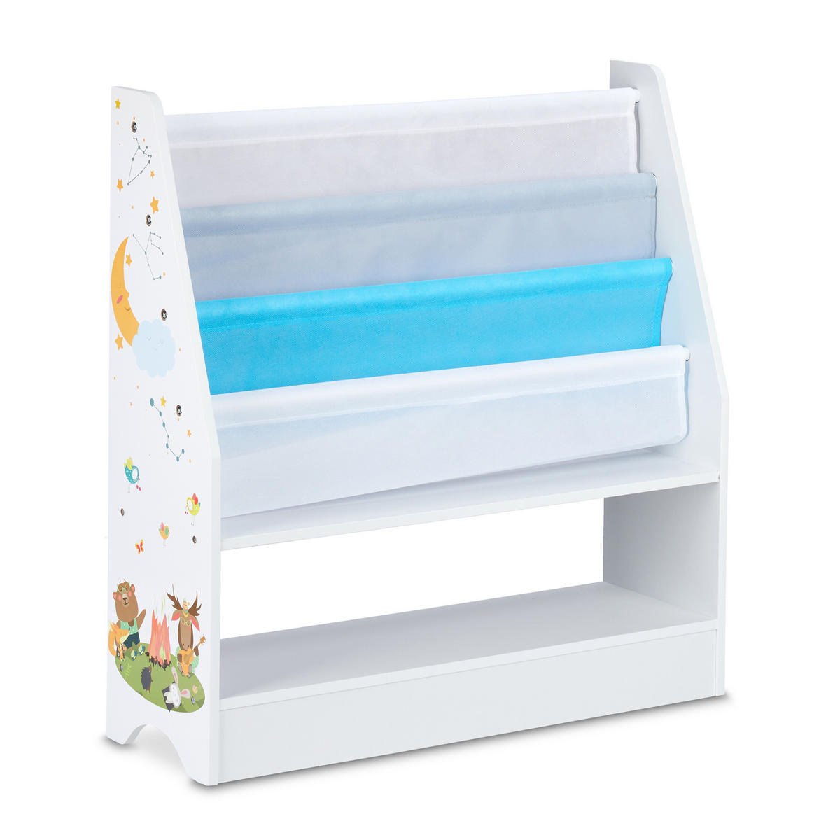 KINDERREGAL - Multicolor, Holzwerkstoff/Kunststoff (71/74/23cm) - Relaxdays