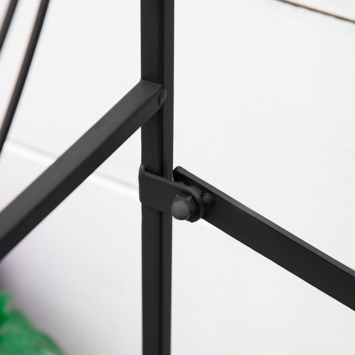 BLUMENSTÄNDER, Metall, Schwarz - Schwarz, Metall (63/72/95cm) - Outsunny