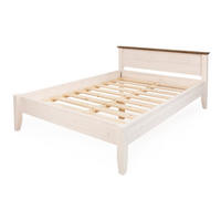 BETT 140x200 cm - Dunkelbraun/Weiß, Holz (140/200cm) - MSL wooden furniture