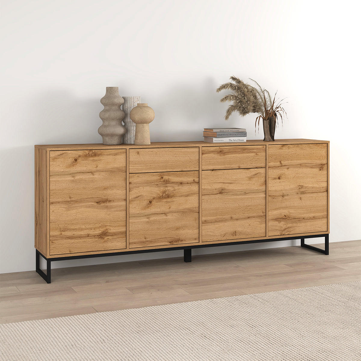 SIDEBOARD Loa Dřevo - hnědá, kompozitní dřevo (208.5/83.5/36.5cm) - Petits-meubles