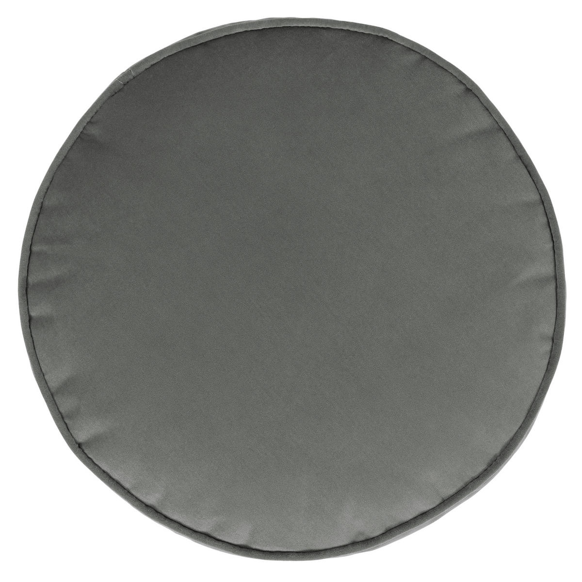 SITZPOUF Rund Milano - Grau, Textil (55/35/55cm) - icon