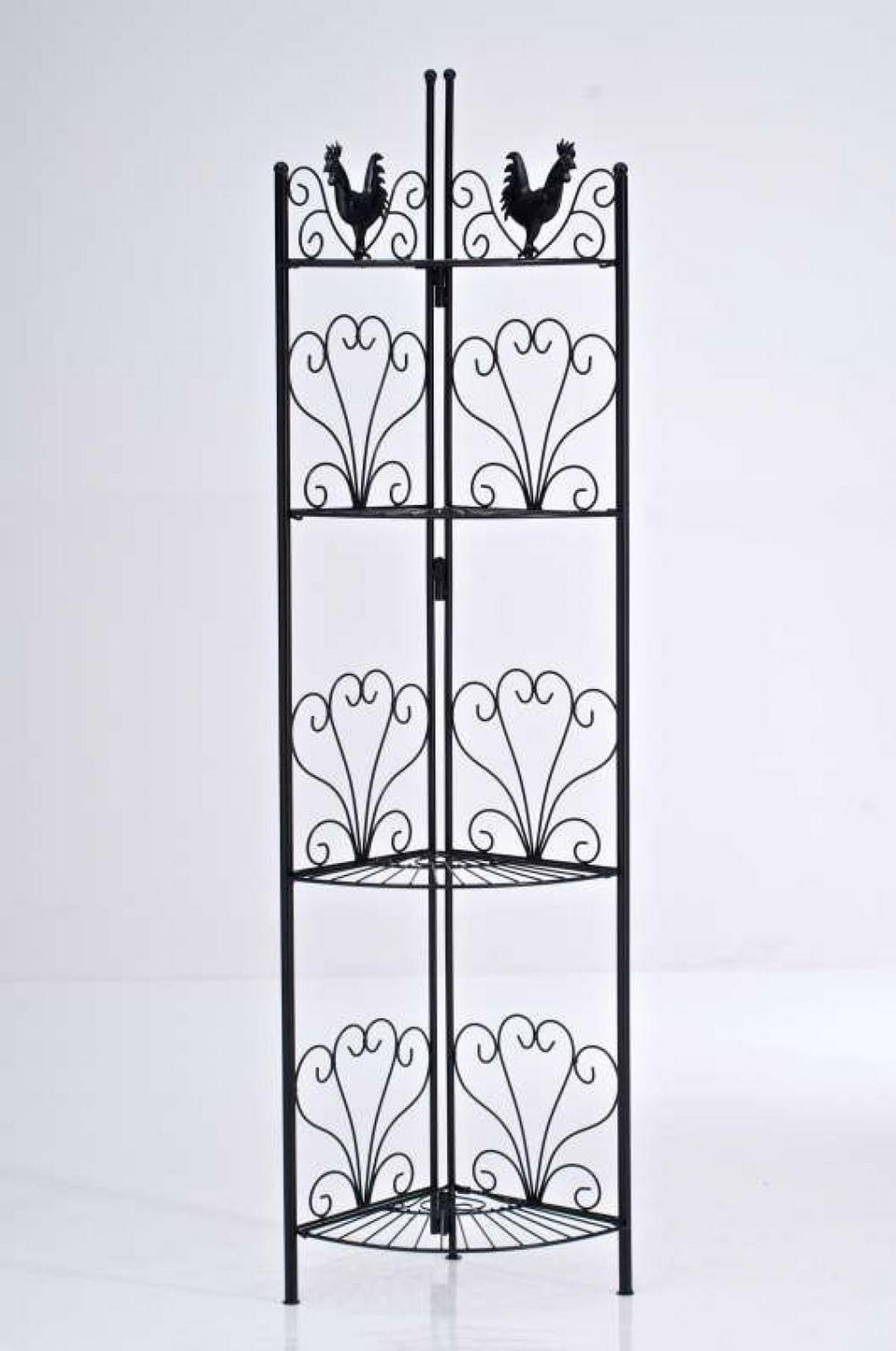STANDREGAL Metall Schwarz - Schwarz, Metall (41/151/41cm) - CLP