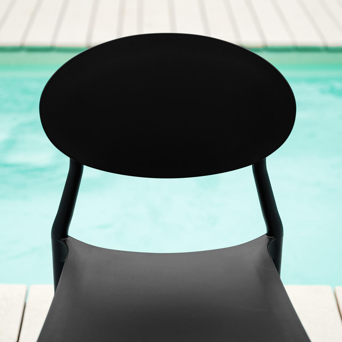 GARTENSTUHL 4er-Set Kunststoff Schwarz - Schwarz, Kunststoff (41/80/51cm) - Homestyle4u