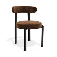 STÜHLE 2er Set NOMA Köpergewebe mit weichem Griff Braun 56cm - Braun, Textil (56/77/55cm) - Premium Interiors
