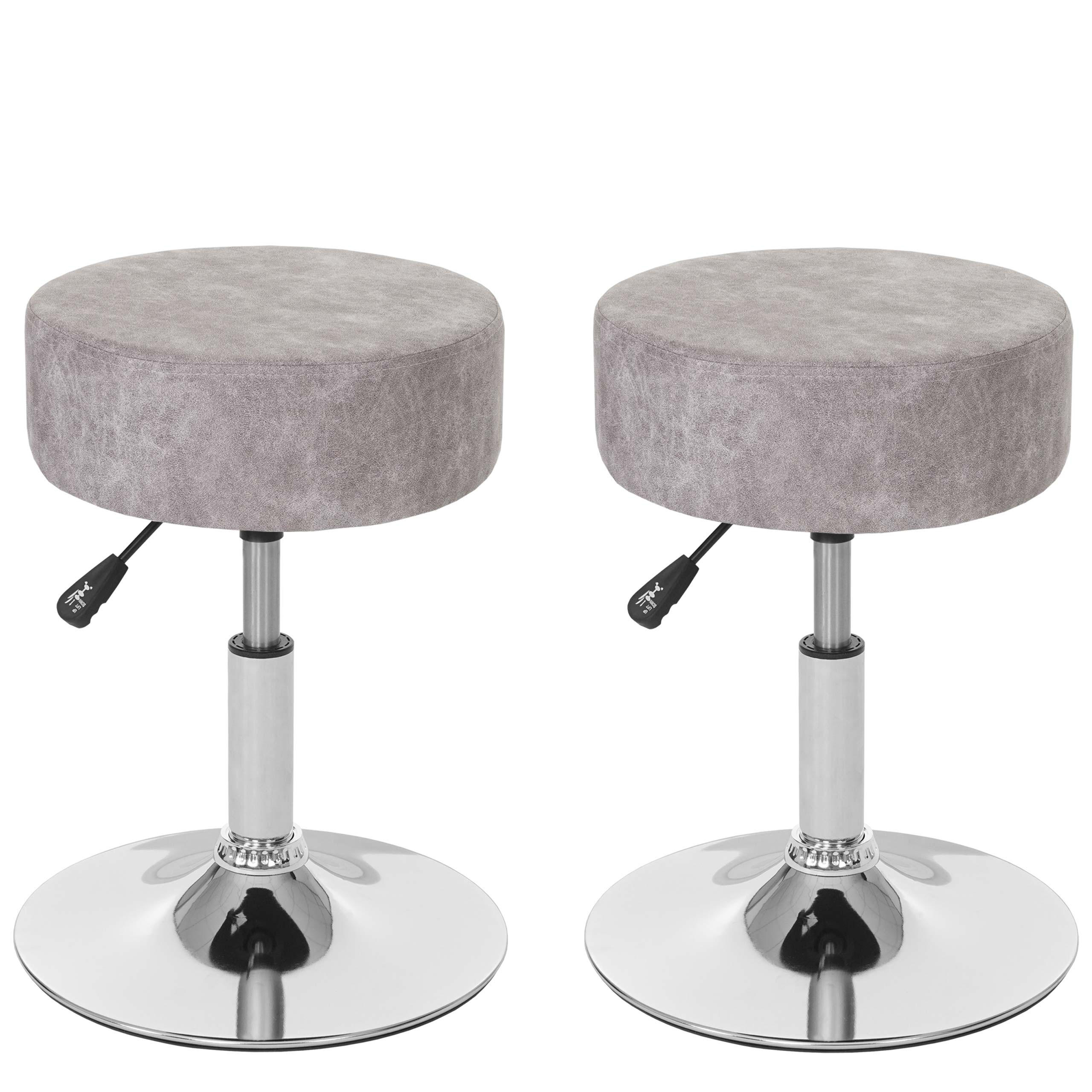 HOCKER Hellgrau 2er-Set - Hellgrau, Textil (35/55/35cm) - MCW