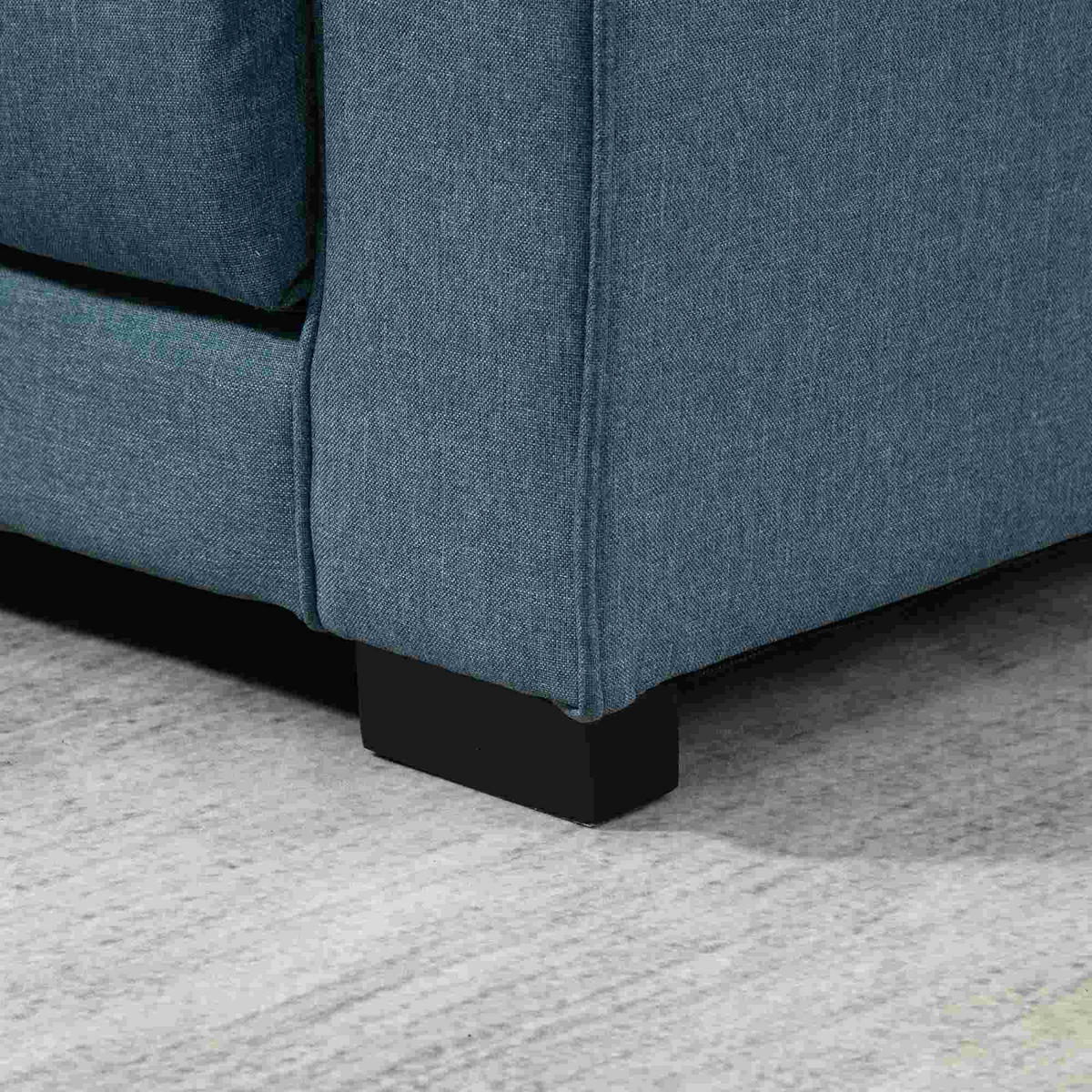 SCHLAFSOFA 2-Sitzer DE-14573 mit Knopfheftung & Klappfunktion Blau - Blau, Textil (147.5/85/75cm) - ComfortXL