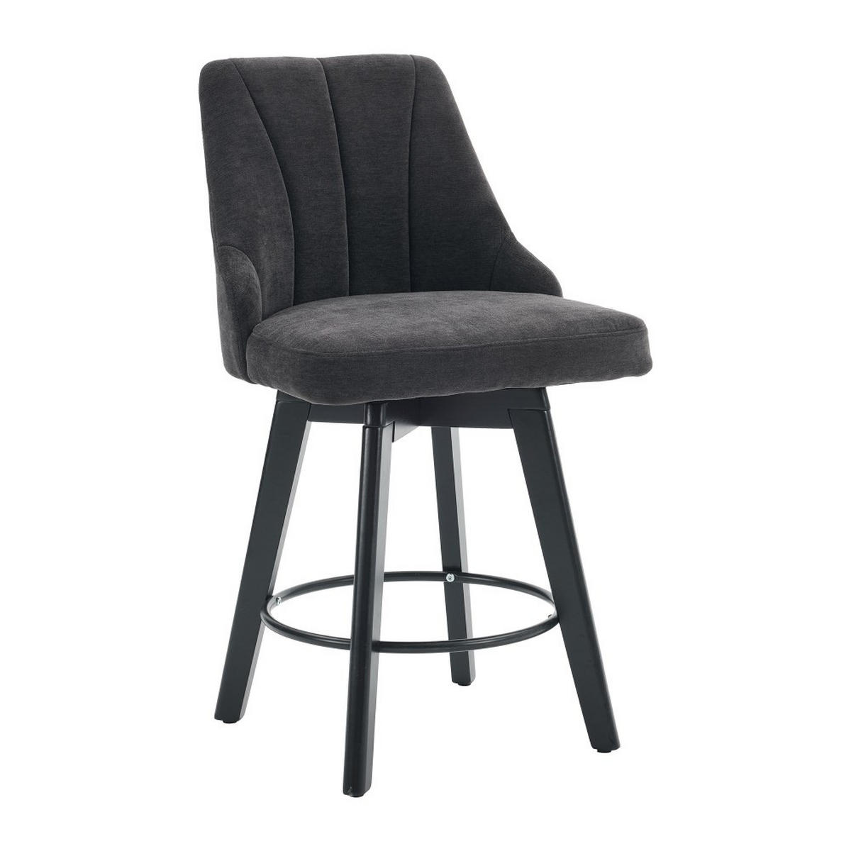BARHOCKER 2er-Set Grau - Grau, Naturmaterialien (53/94.5/53.5cm)