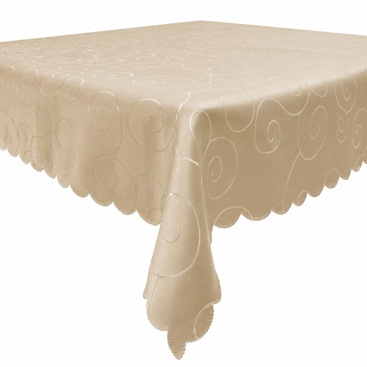 TISCHDECKE 130/260 cm Ornamente Creme - Creme, Textil (130/260cm) - TiborTex