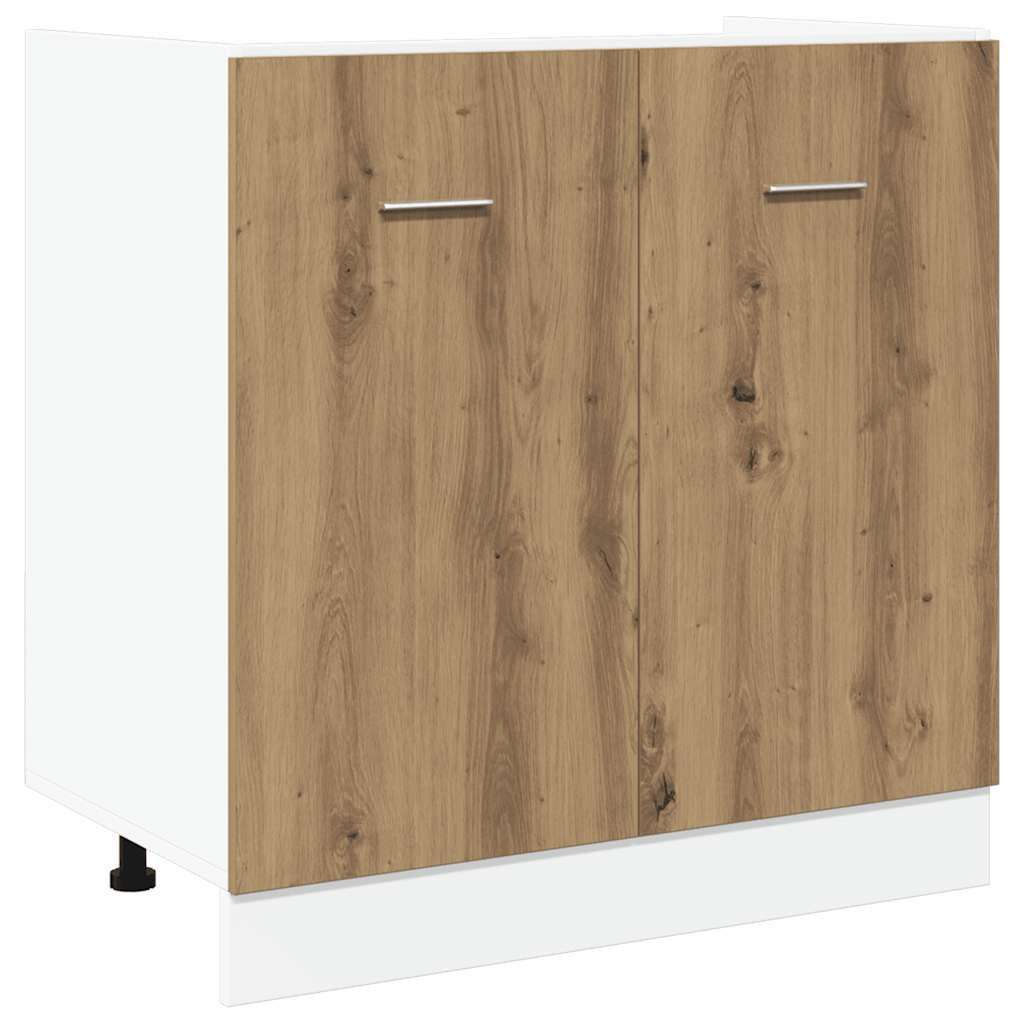 vidaXL Küchenunterschrank Eiche Artisan 80x81.5x46 cm