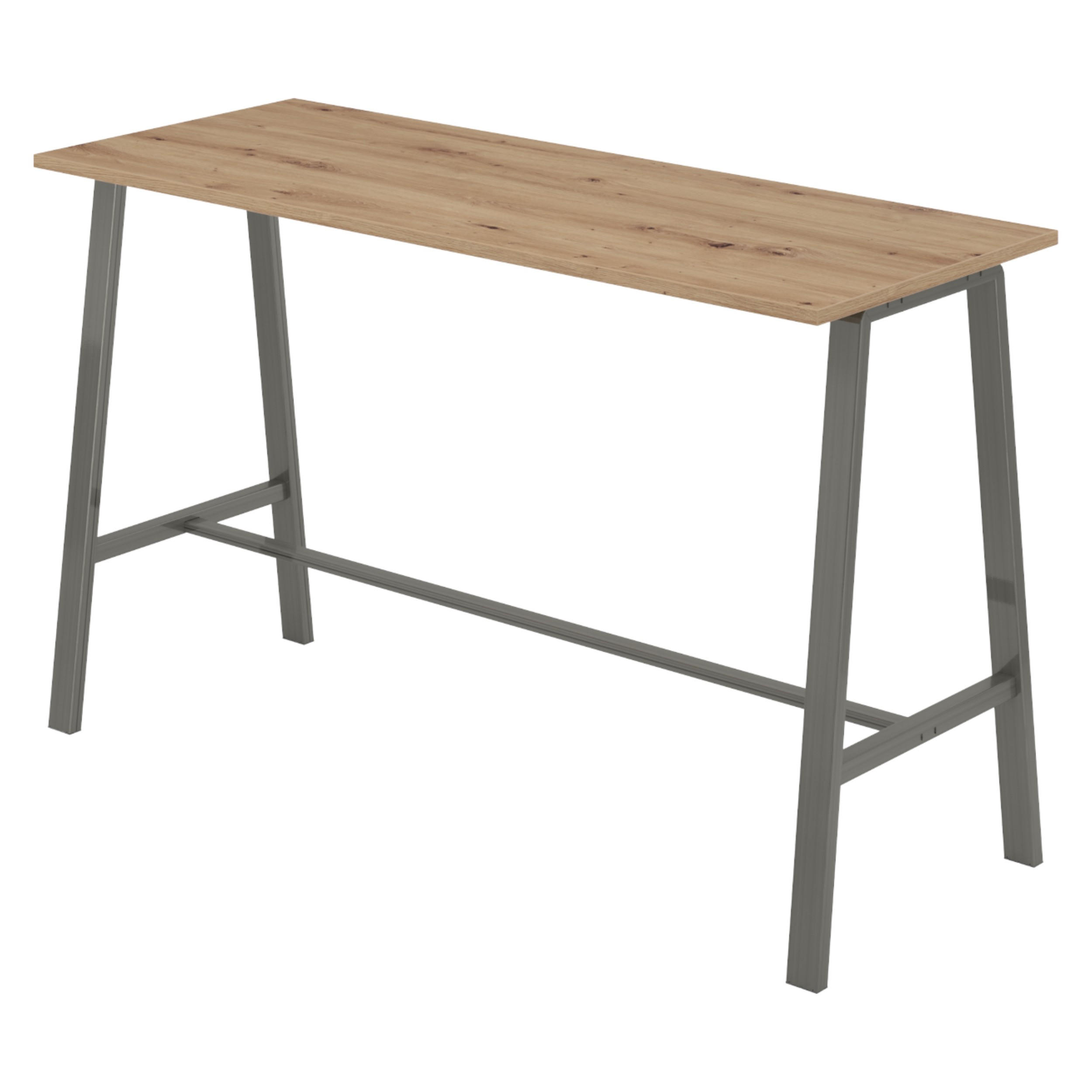 MEETINGPOINT Industrial-Look 68/175/104,2 cm in Wildeiche/Rohstahl - Wildeiche, Holzwerkstoff (68/175/104.2cm) - bümö