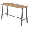 MEETINGPOINT Industrial-Look 68/175/104,2 cm in Wildeiche/Rohstahl - Wildeiche, Holzwerkstoff (68/175/104.2cm) - bümö
