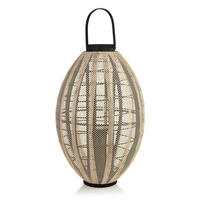 LATERNE Levi beige 11/34/70 cm Holz - Beige, Holz (11/70/34cm) - Mondex