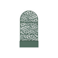 PFLANZKÜBEL mit Rankgitter - 90 cm x 33 cm - Metall - Mandelgrün CLYNEO - Grün, Metall (90/180/33cm) - Vente-Unique