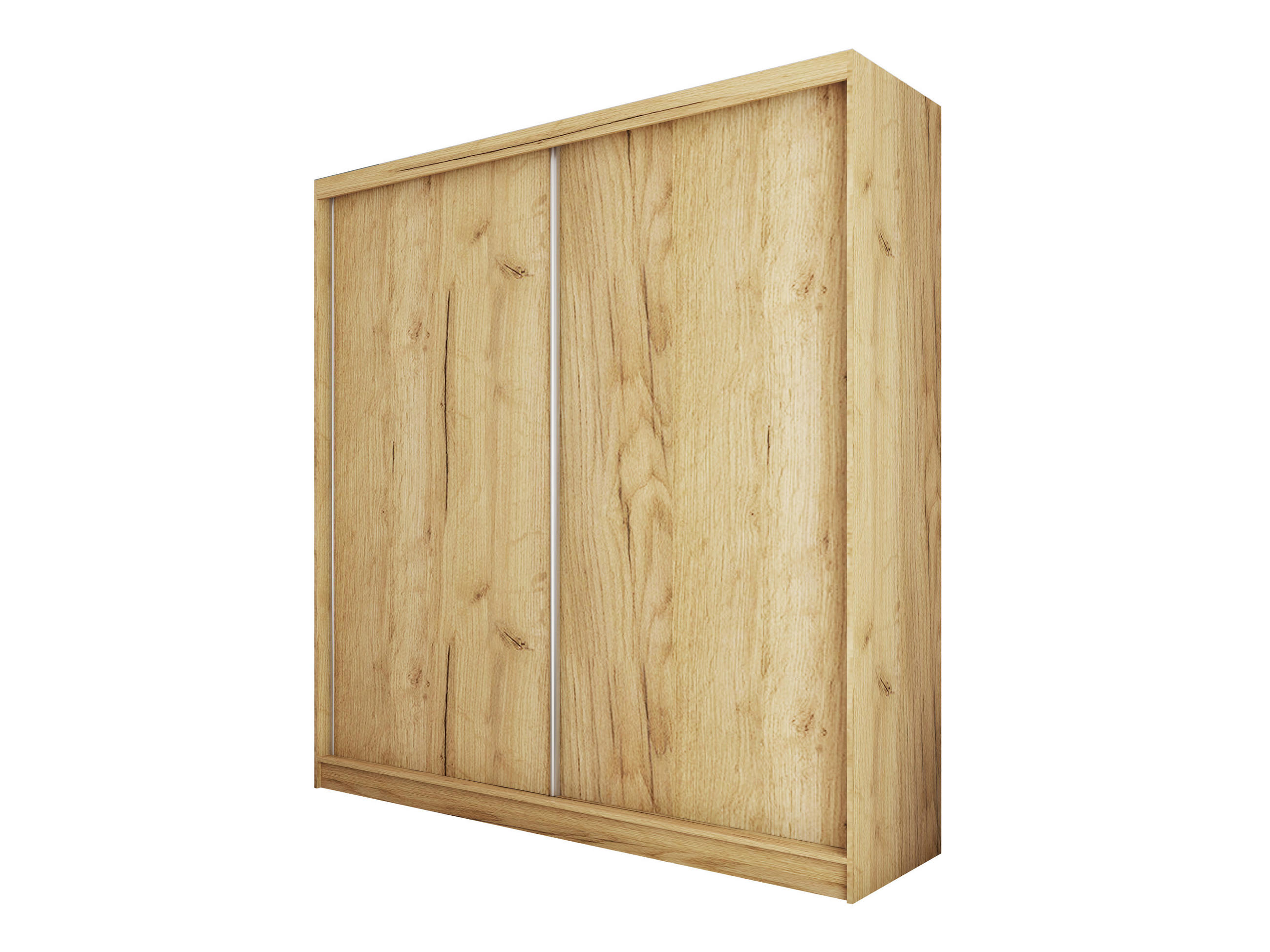 SCHWEBETÜRENSCHRANK SOFIA 200/216/61 cm 2-türig Eiche Artisan - Eiche Artisan, Holzwerkstoff (200/216/61cm) - MASSENO