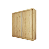 SCHWEBETÜRENSCHRANK SOFIA 200/216/61 cm 2-türig Eiche Artisan - Eiche Artisan, Holzwerkstoff (200/216/61cm) - MASSENO