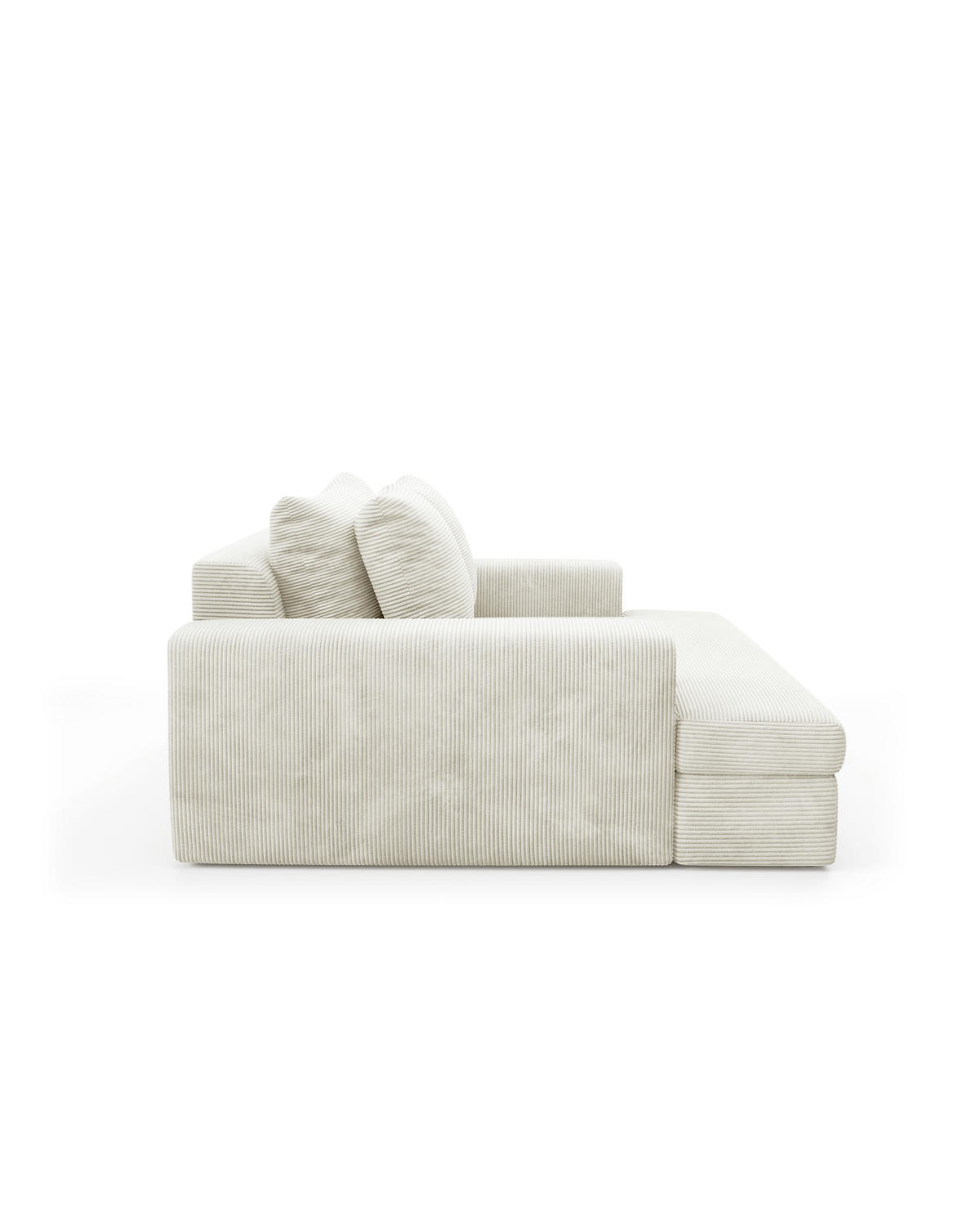 SOFA 4-Sitzer Cord beige - Beige, Textil (167/42/272cm) - Furnisell