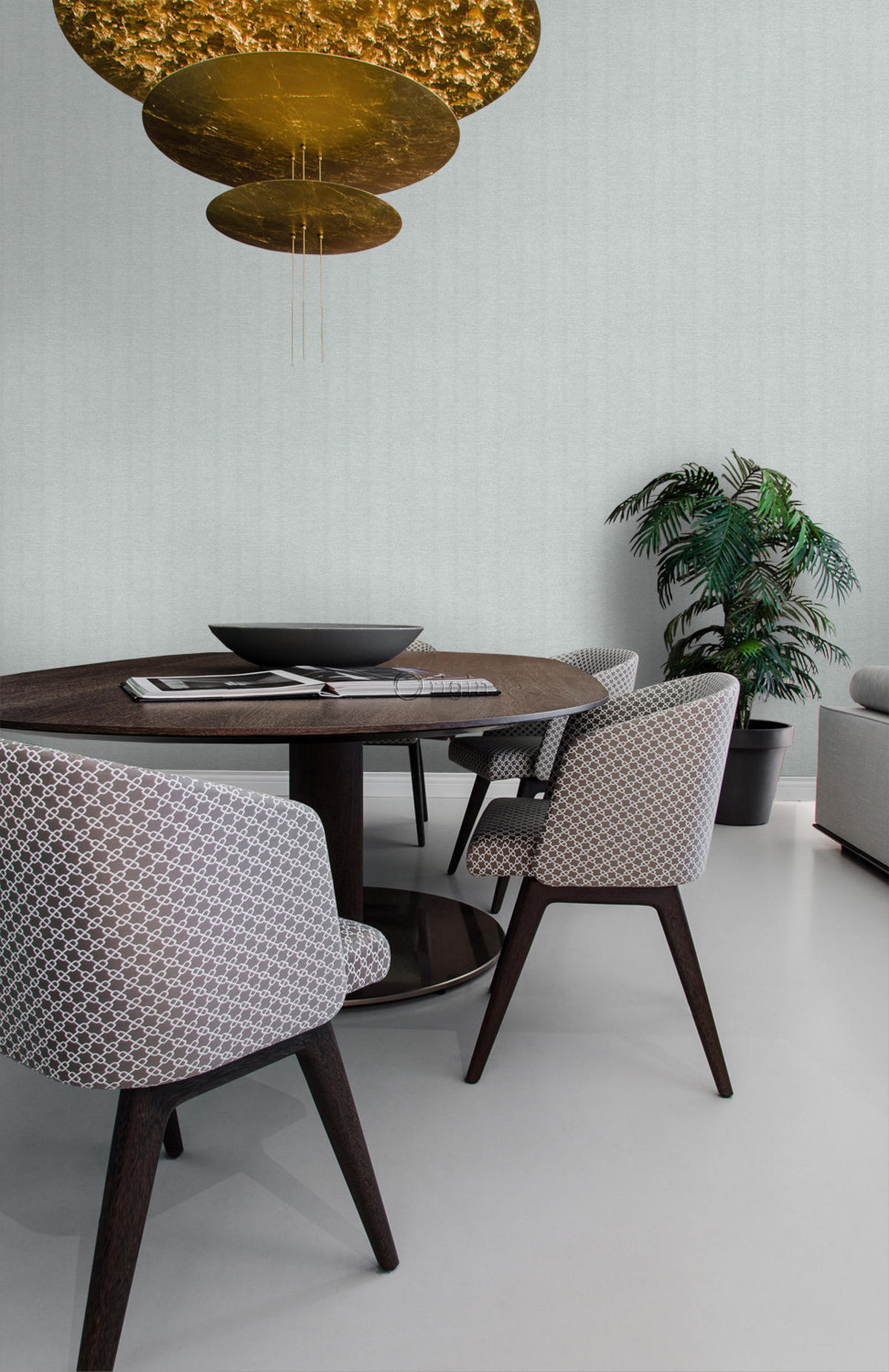 TAPETE Leinen-Optik 53 cm x 10.05 m - Grau, Papier (53/1000cm) - Origin Wallcoverings