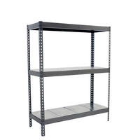 SCHWERLASTREGAL Metal Beast Three HxBxT 150 x 120 x 75 cm 3 Ebenen Fachlast 600 kg Grau - Grau, Metall (120/150/75cm) - PROREGAL