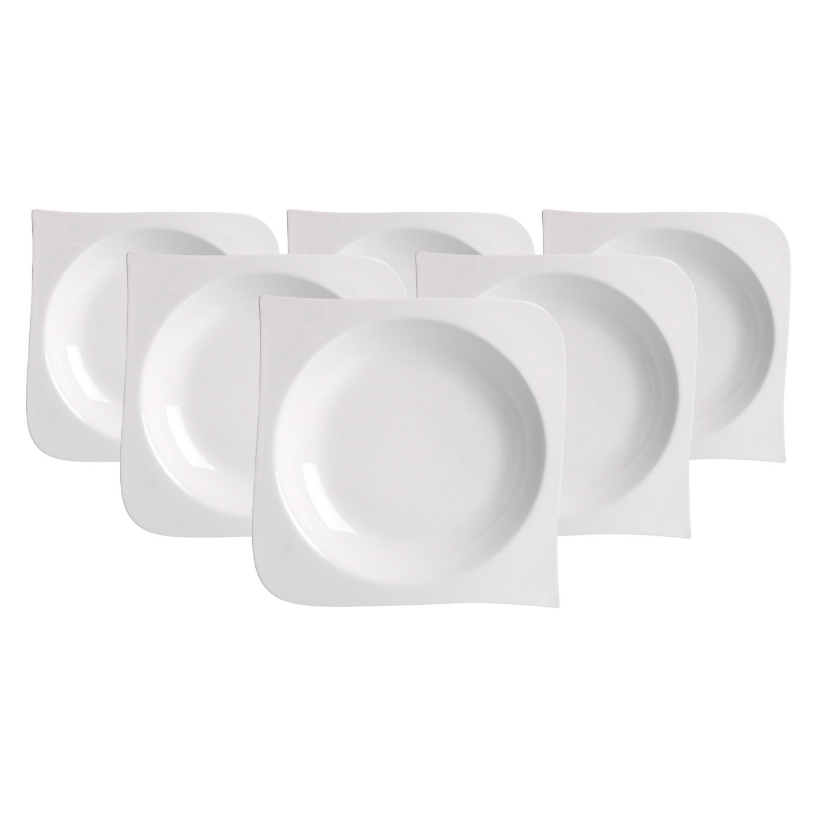 SUPPENTELLER Melodie weiß ø 21 cm 6er Set - Weiß, Keramik (21cm) - Ritzenhoff Breker