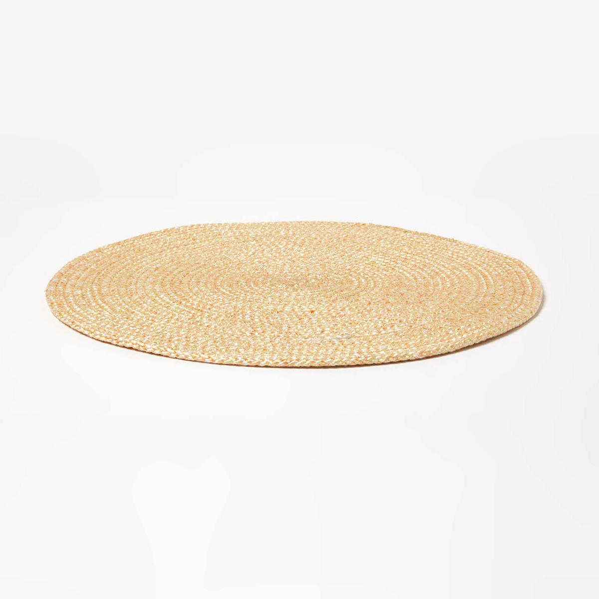 TISCHSET gold im 4er-Set, Platzsets rund geflochten, 40 cm - Goldfarben, Textil (40/40cm) - Homescapes