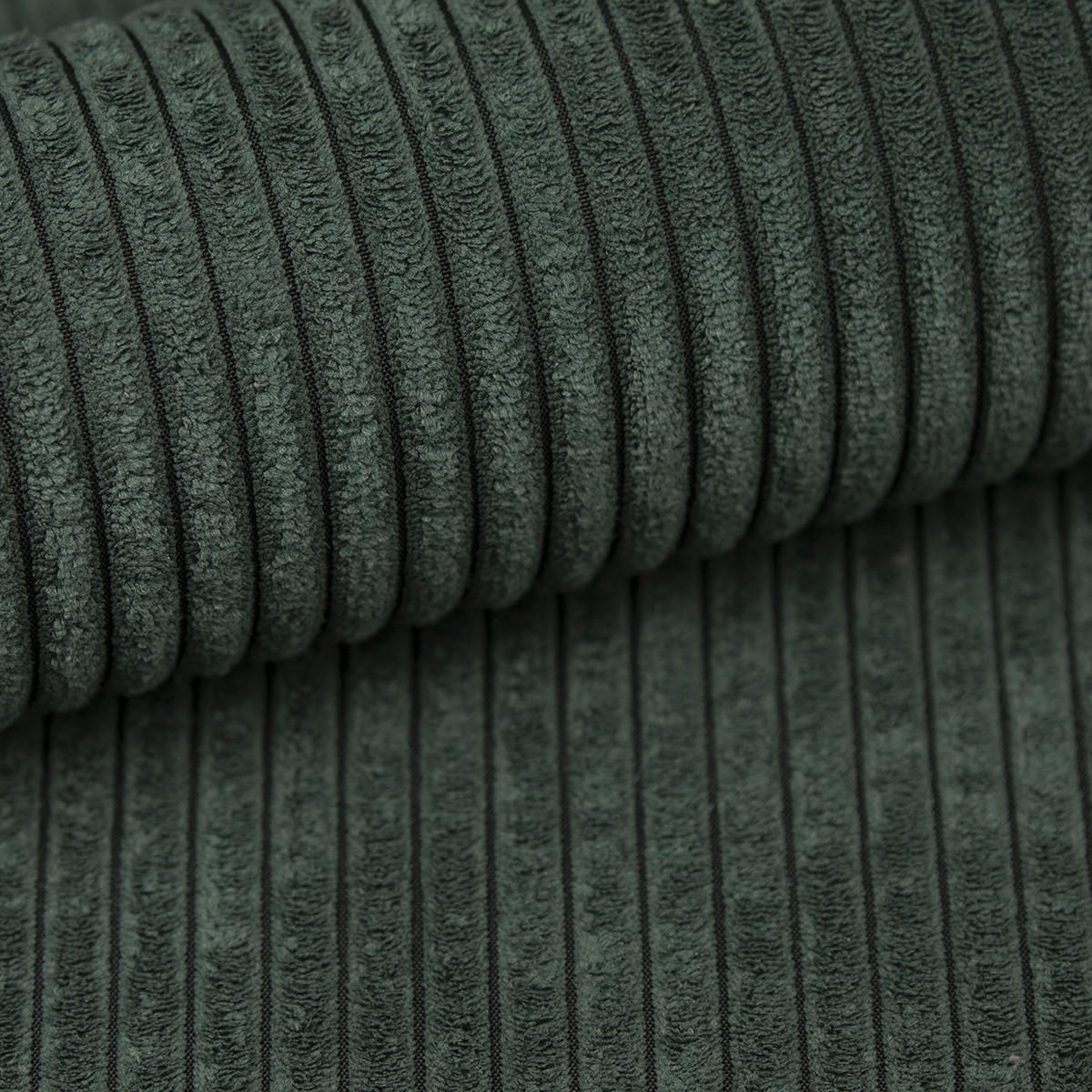 SOFA Roda Grün, Kordsofa mit Schlaffunktion - Grün, Holzwerkstoff/Textil (248/93/96cm) - Bettso