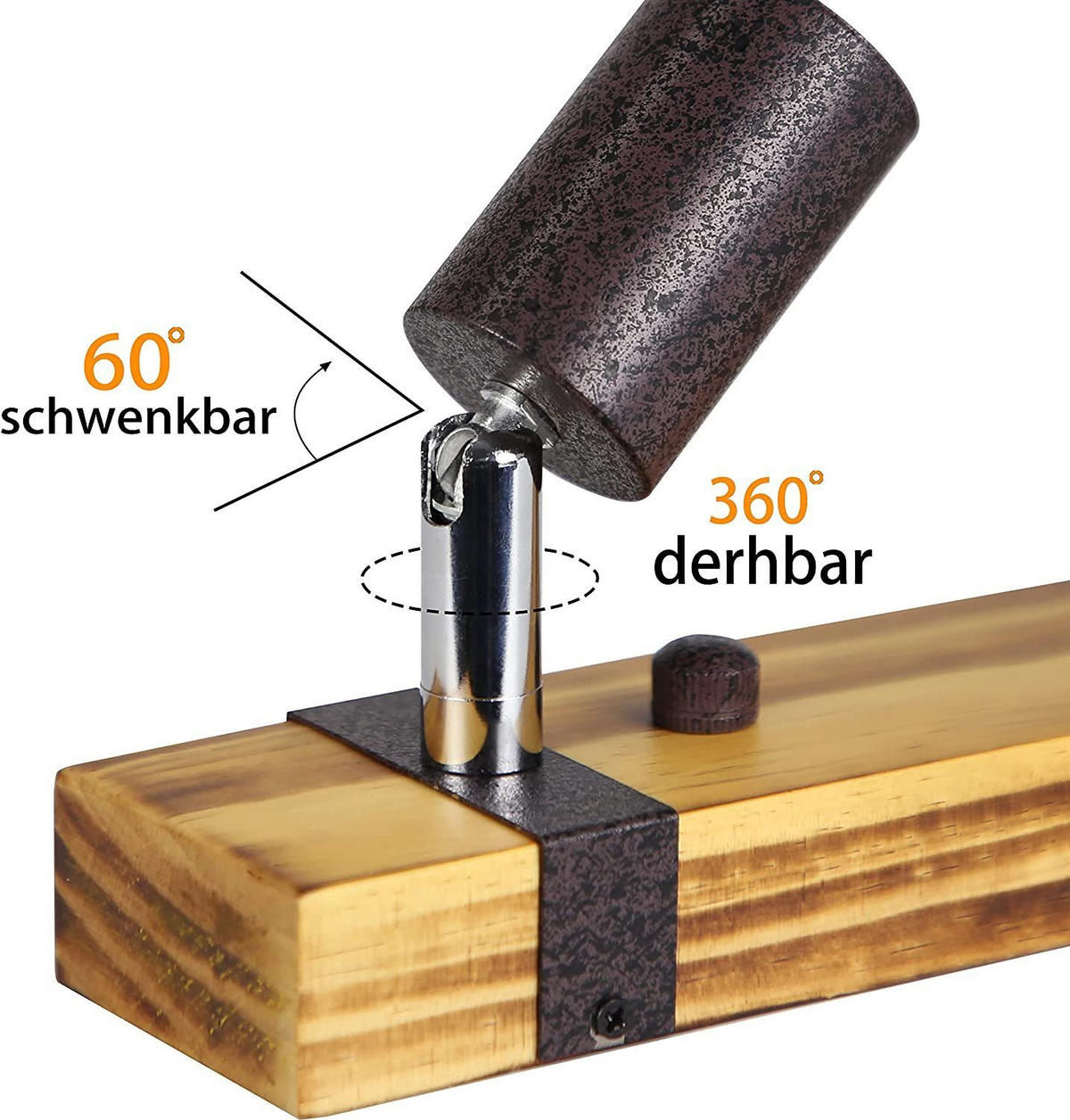 DECKENLEUCHTE Dickson 30/6/14.5cm - Eschefarben, Metall (30/6/14.5cm) - Nettlife