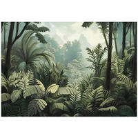 FOTOTAPETE Dschungel Wald Grün Tapete Wohnzimmer Schlafzimmer 150x105 - Grün, Papier (150/105cm) - Wallarena