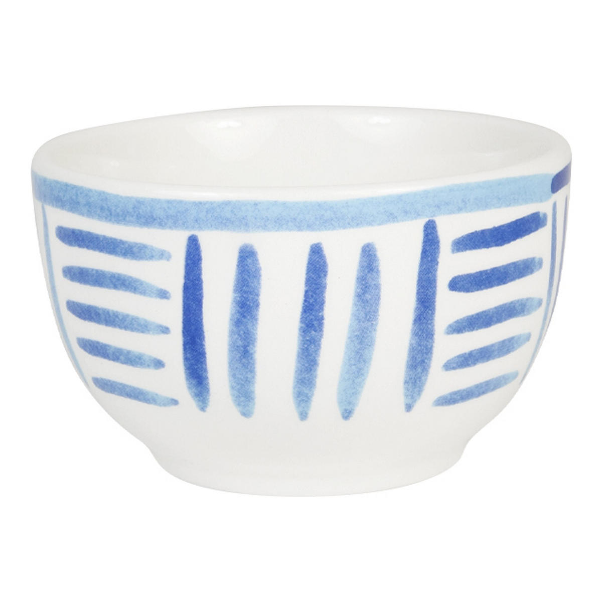 SCHALE Blaue Streifen in Blau - 8cm - Blau, Keramik (8.7/5.5/8.7cm) - Blond Amsterdam