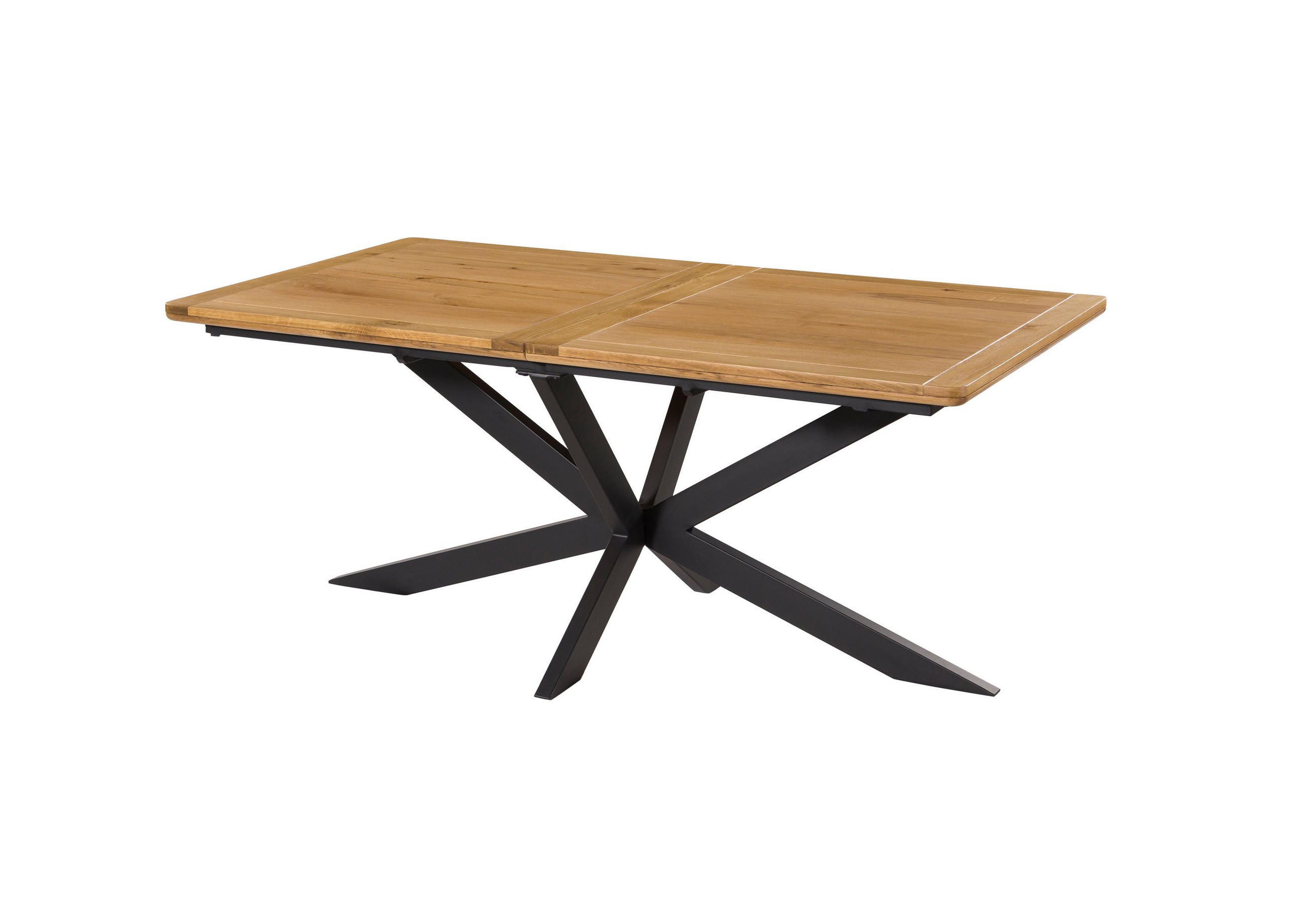ESSTISCH ausziehbar 180-240x100x77 Wildeiche natur geölt STARNBERG #31 - Braun, Holz (100/180/77cm) - Massivmoebel24