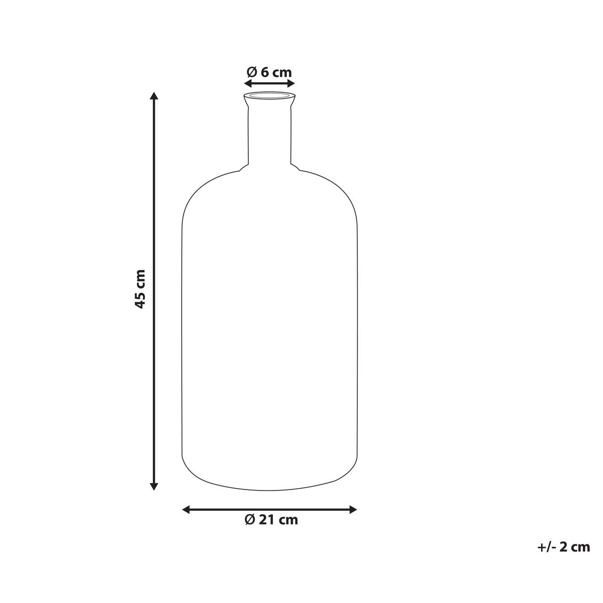 BLUMENVASE Glas grün Korma - Grün, Glas (45cm) - Beliani