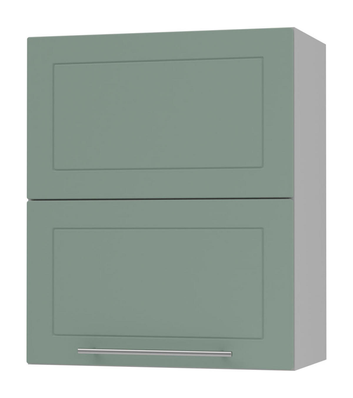 KÜCHENHÄNGESCHRANK Kvantum W8B/60 Mint Matt / Grau Matt 60 / 32,5 / 72cm - Grau/Mintgrün, Holz/Holzwerkstoff (60/72/32.5cm) - Feldmann-Wohnen