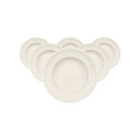SUPPENTELLER Manoir weiß ø 22,8 cm 6er Set - Weiß, Keramik (22.8cm) - Villeroy & Boch