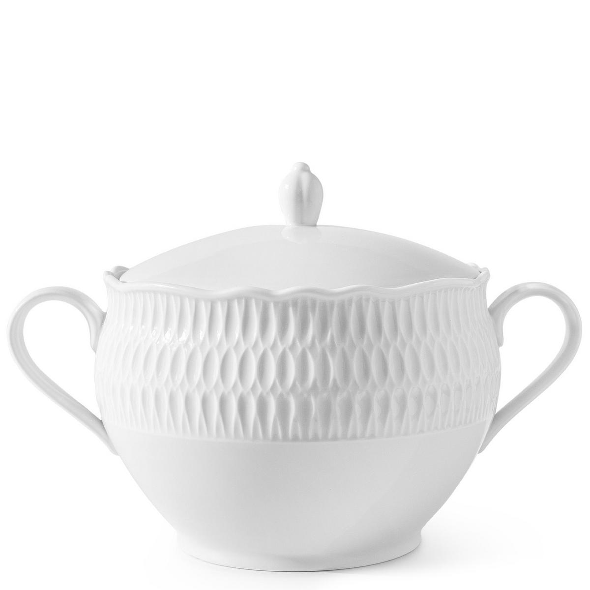 SUPPENTERRINE SUPPENSCHÜSSEL CMIELOW SOFIA aus Porzellan - Weiß, Keramik (30/30/21cm) - KONSIMO®