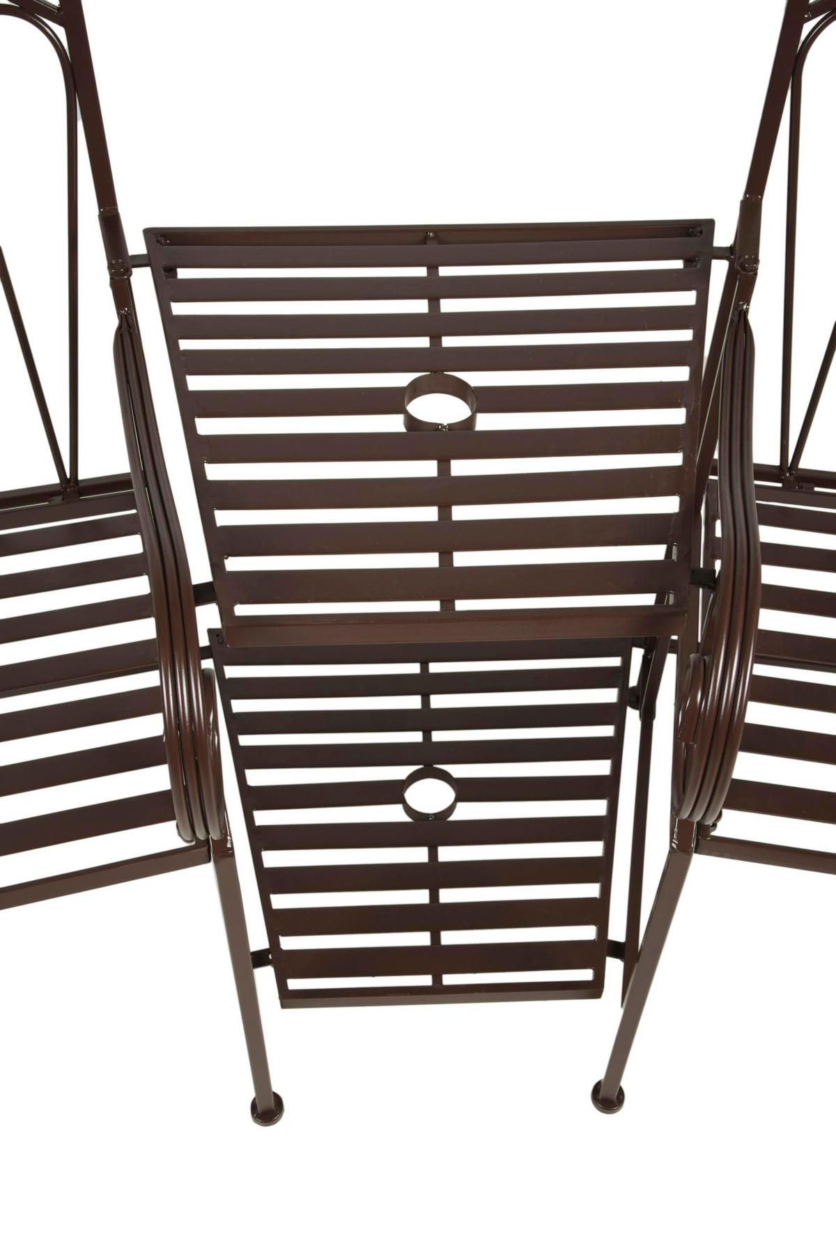 GARTENBANK Renee Doppel - Braun, Metall (157/99.5/70.5cm) - DELUKE