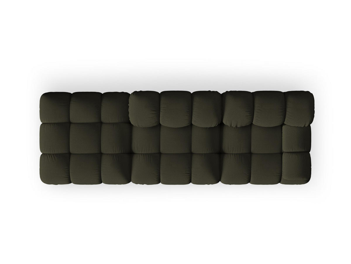 SOFA modular links Bellis aus 3D-Stoff Amazonasgrün 4 Sitzplätze - Waldgrün, Textil (94/70/282cm) - Micadoni