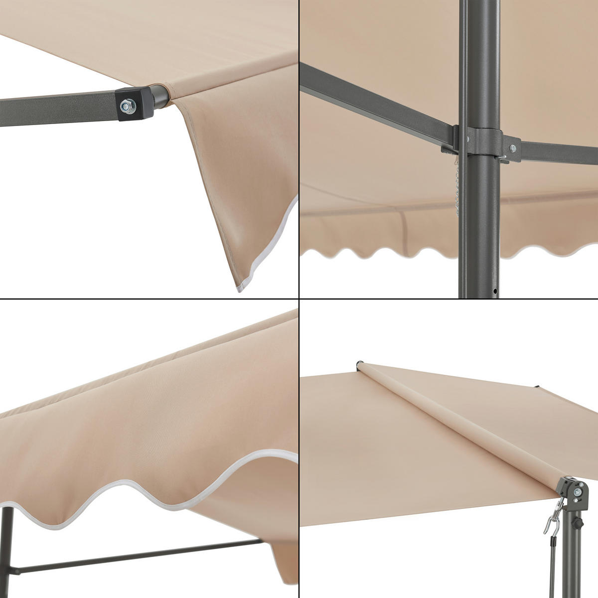 STANDMARKISE Selenizza - Sandfarben, Textil (400/260/300cm) - pro.tec