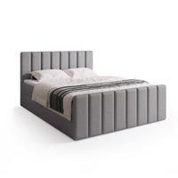 BOXSPRINGBETT Denver DUO mit Topper 140x200 Hellgrau - Hellgrau, Textil (140/200cm) - Bromarkt