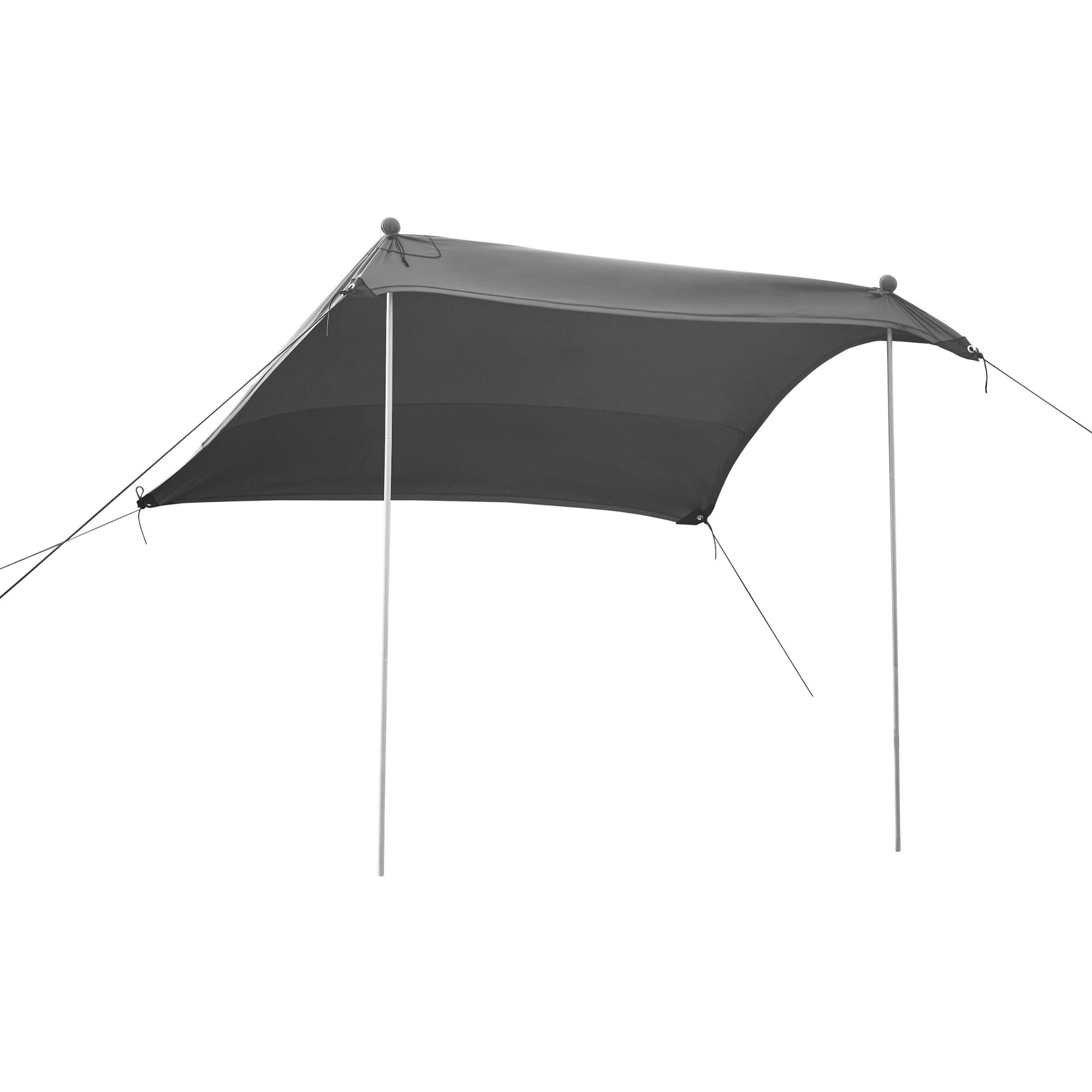 STRANDZELT Bernheze - Grau, Textil/Metall (200/200cm) - pro.tec