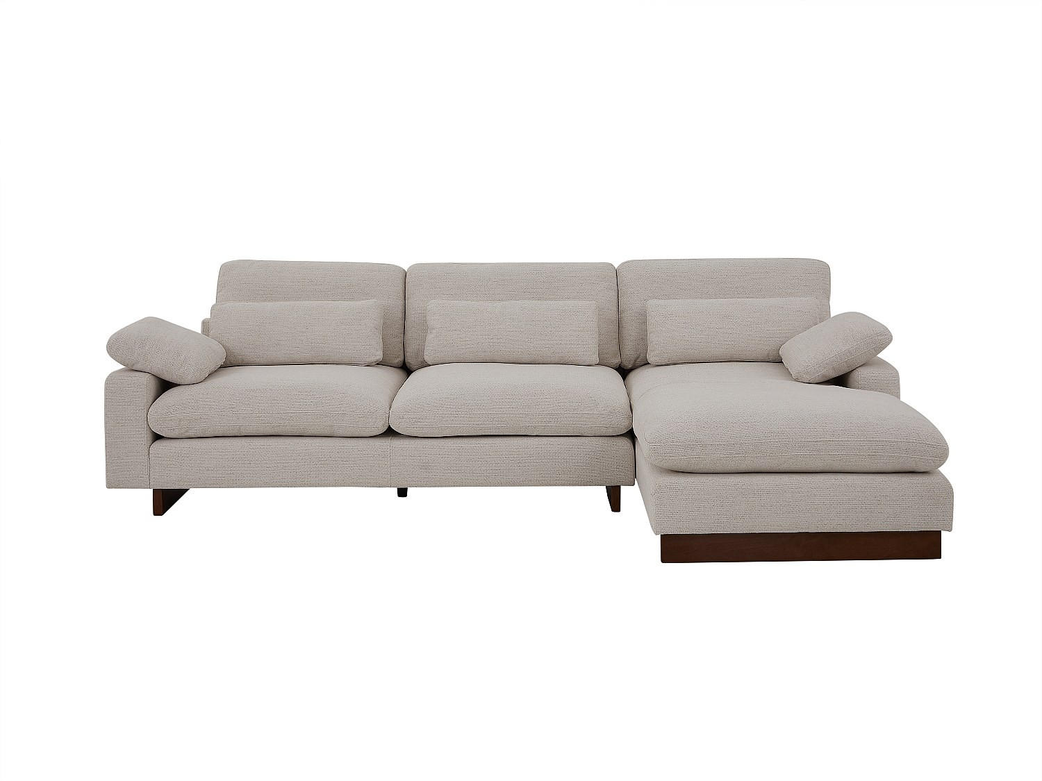 Vente-Unique Sofa Taupe 314x103 cm