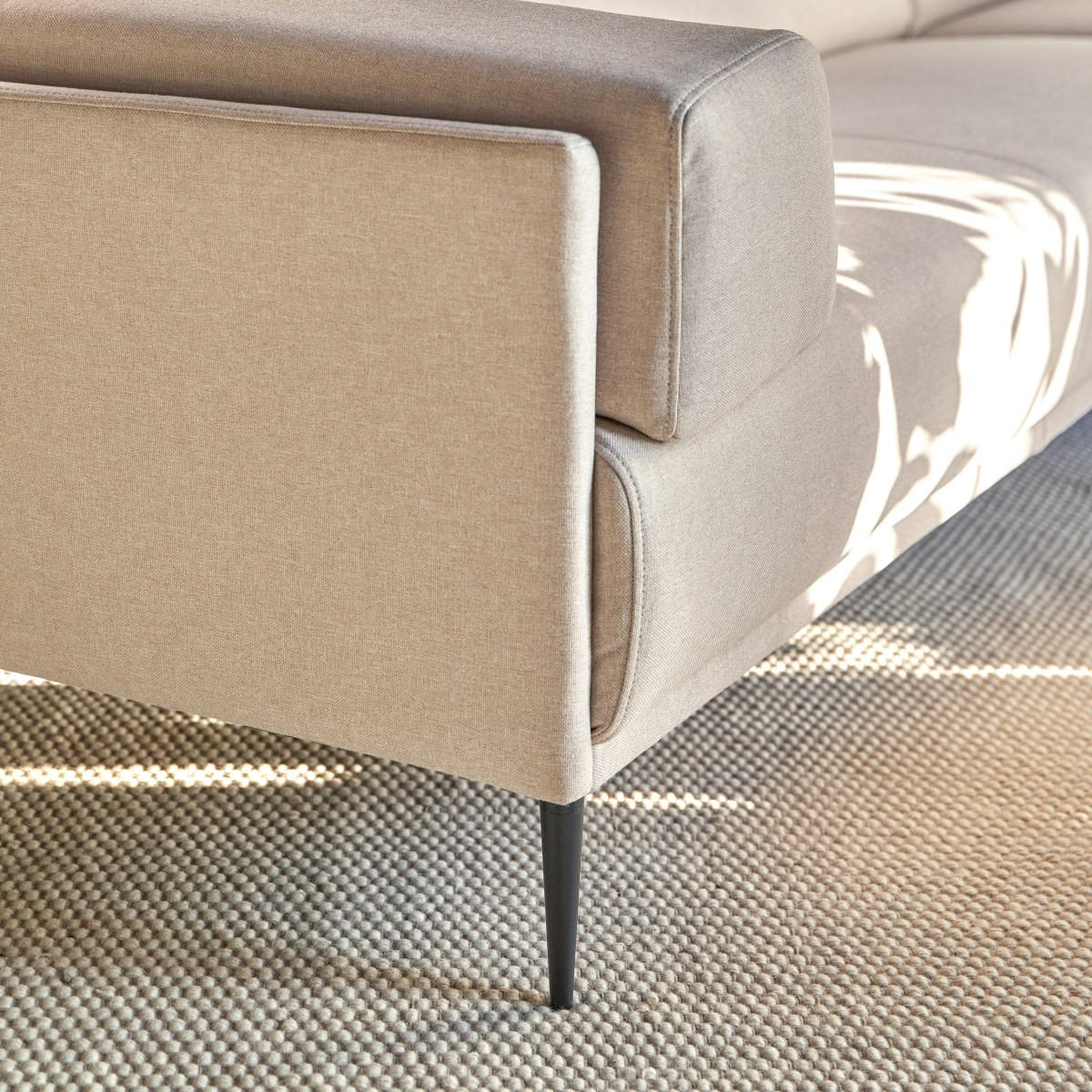 SOFA Finn Beige aus Stoff - Beige, Textil (271/81/180cm) - Tikamoon