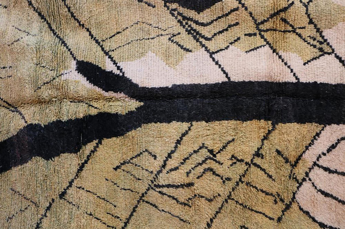 BERBERTEPPICH aus Marokko aus reiner Wolle 200x 300 cm - Grün, Naturmaterialien (200/300cm) - AFK Living
