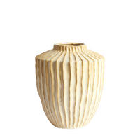 VAZE Talea Braun 32/32/40 cm - Braun, Keramik (40cm) - Light & Living