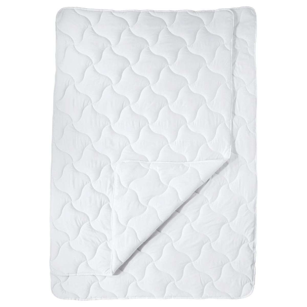 LEICHTSTEPPDECKE Sommar - Mikrofaserbezug - Füllung aus silikonisierter Hohlfaser (Polyester) - 155x220 cm - Weiß - Weiß, Textil (155/220cm) - SCHIESSER