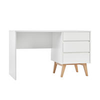 PSACÍ STŮL Bílá a dřevo - bílá, kompozitní dřevo (62/125/75cm) - Petits-meubles