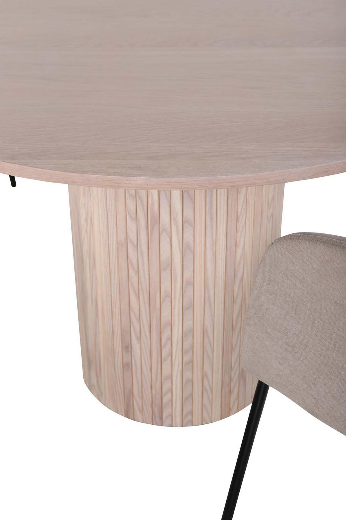 TISCHGRUPPE Whitewash - Weiß, Holzwerkstoff (110/75/110cm) - ebuy24