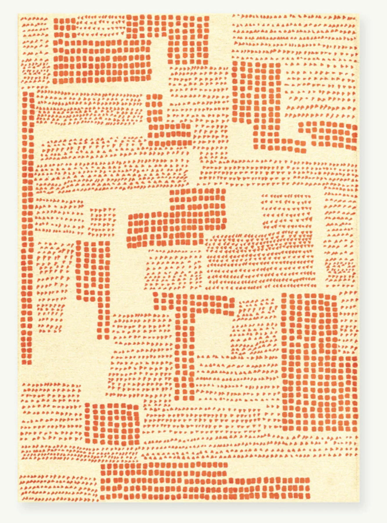 TEPPICH modern Flachgewebe TERRACE Orange 240 x 340 cm - Orange, Textil (240/340cm) - Novatrend