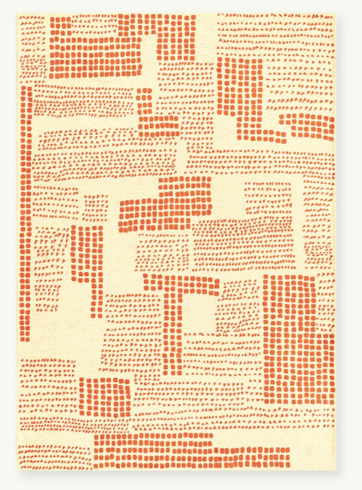 TEPPICH modern Flachgewebe TERRACE Orange 240 x 340 cm - Orange, Textil (240/340cm) - Novatrend