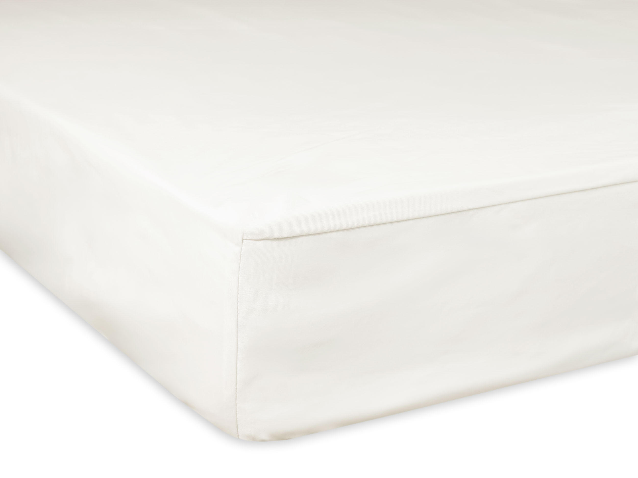 MATRATZENSCHONER, 90x200 cm, 100% Polyester, Weiß - Weiß, Textil (90/200cm) - Zollner