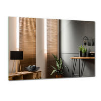 WANDSPIEGEL 100 cm x 70 cm Rechteckig - Blaugrau, Glas (100/70/0.4cm) - TULUP